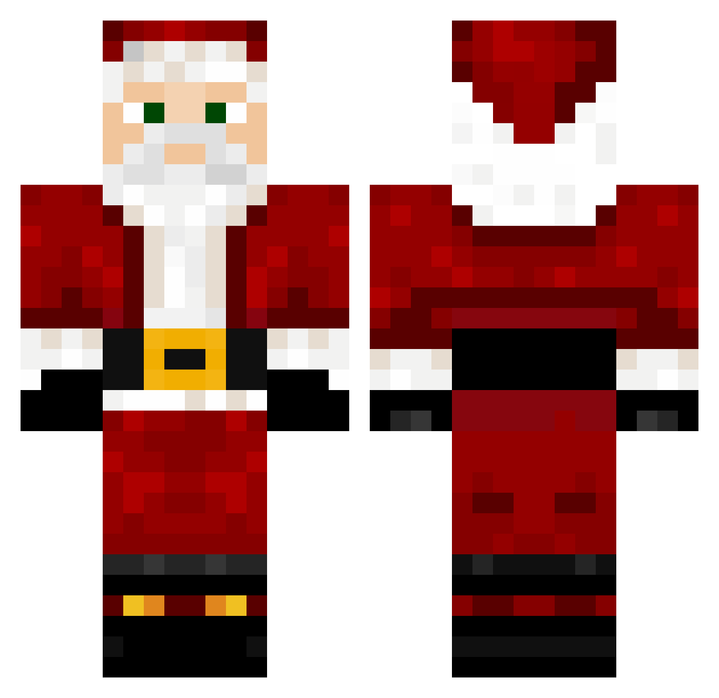AIMBOT_JUNIOR Minecraft skin, front and back view