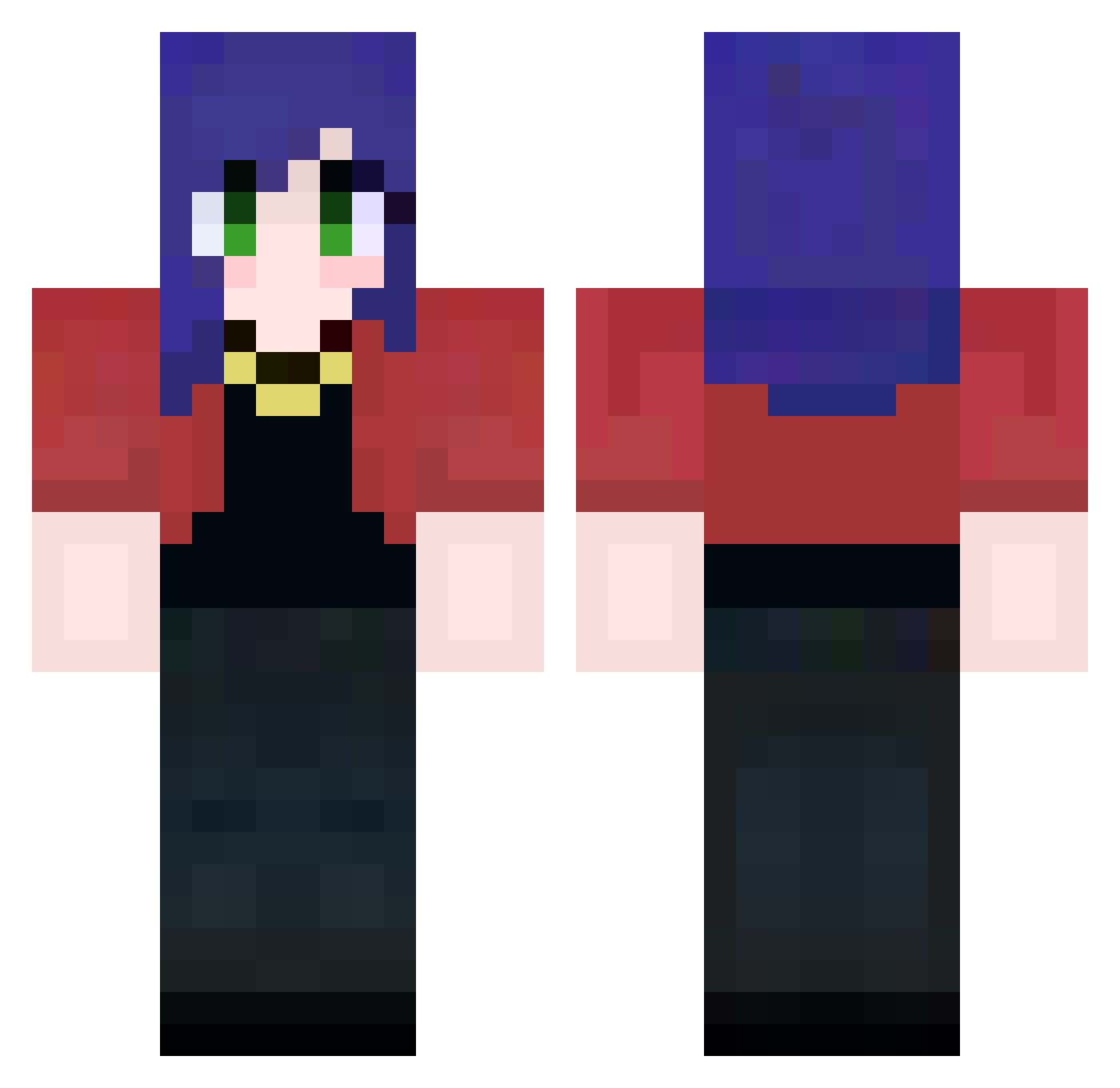 dohyun60409070 Minecraft skin, front and back view