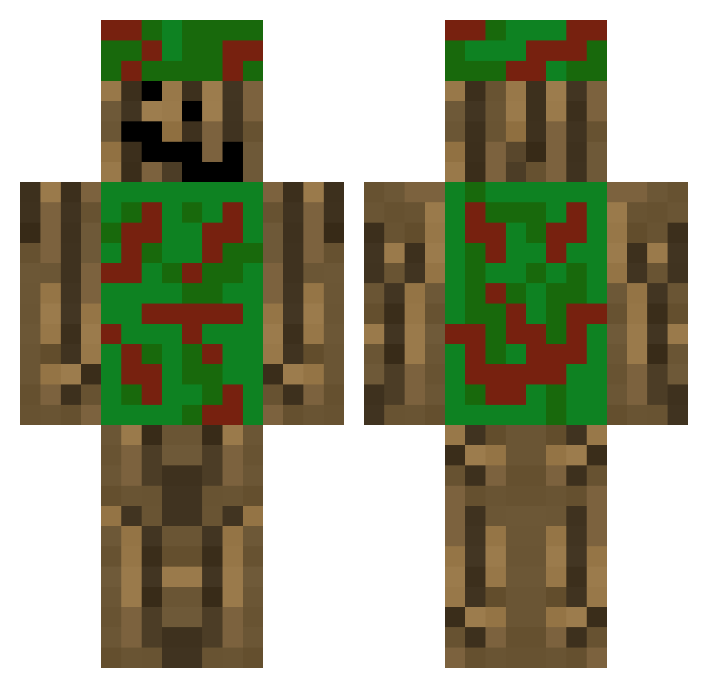 egon123456789 Minecraft skin, front and back view
