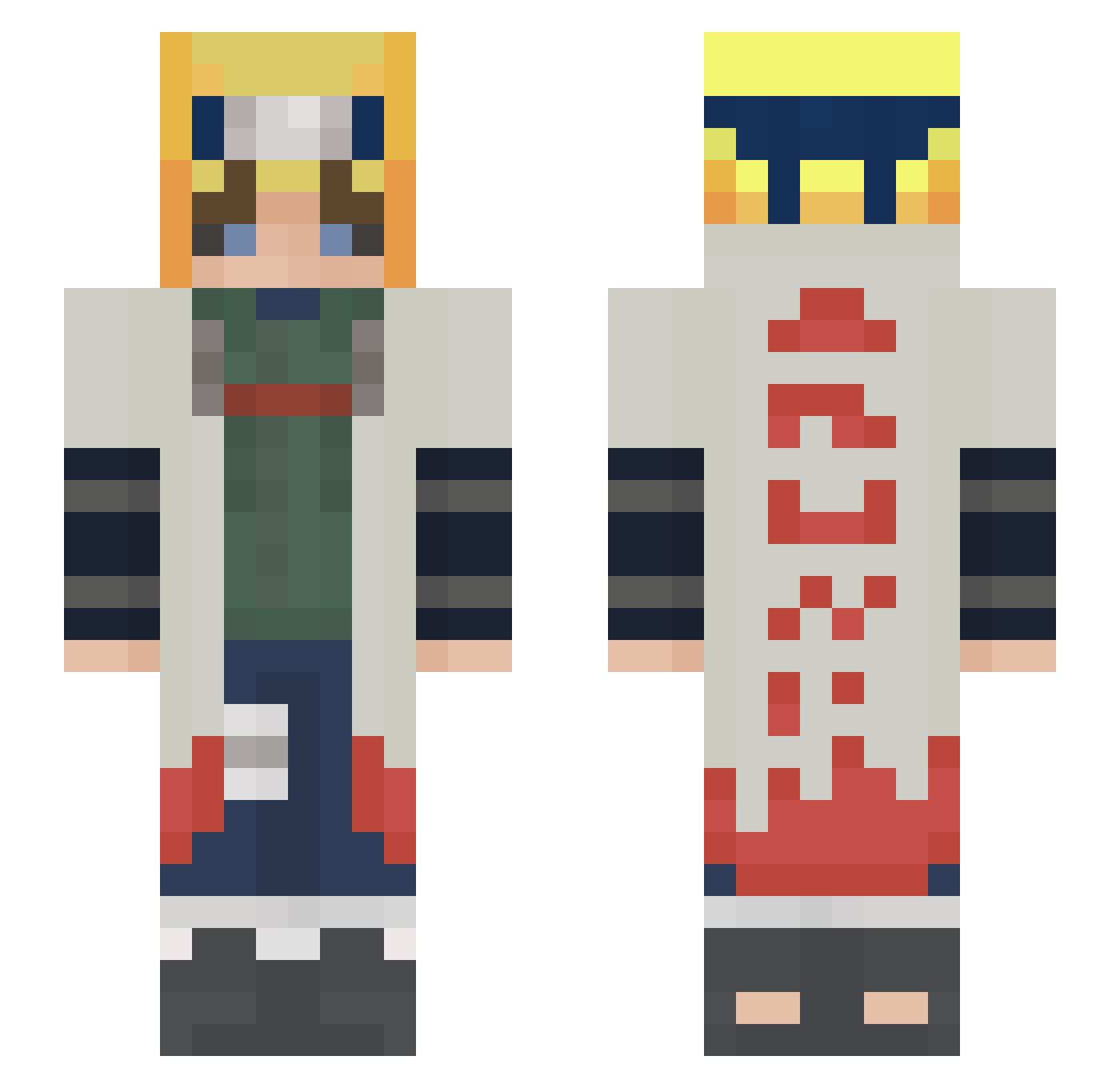 fykz_ Minecraft skin, front and back view