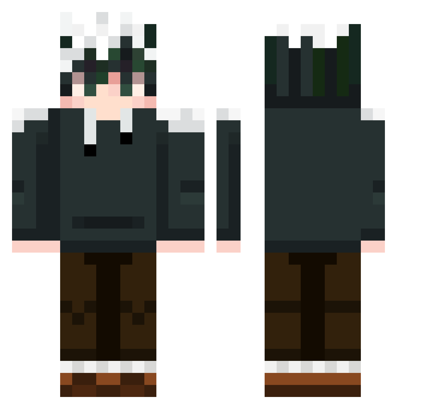 felheinn Minecraft skin, front and back view
