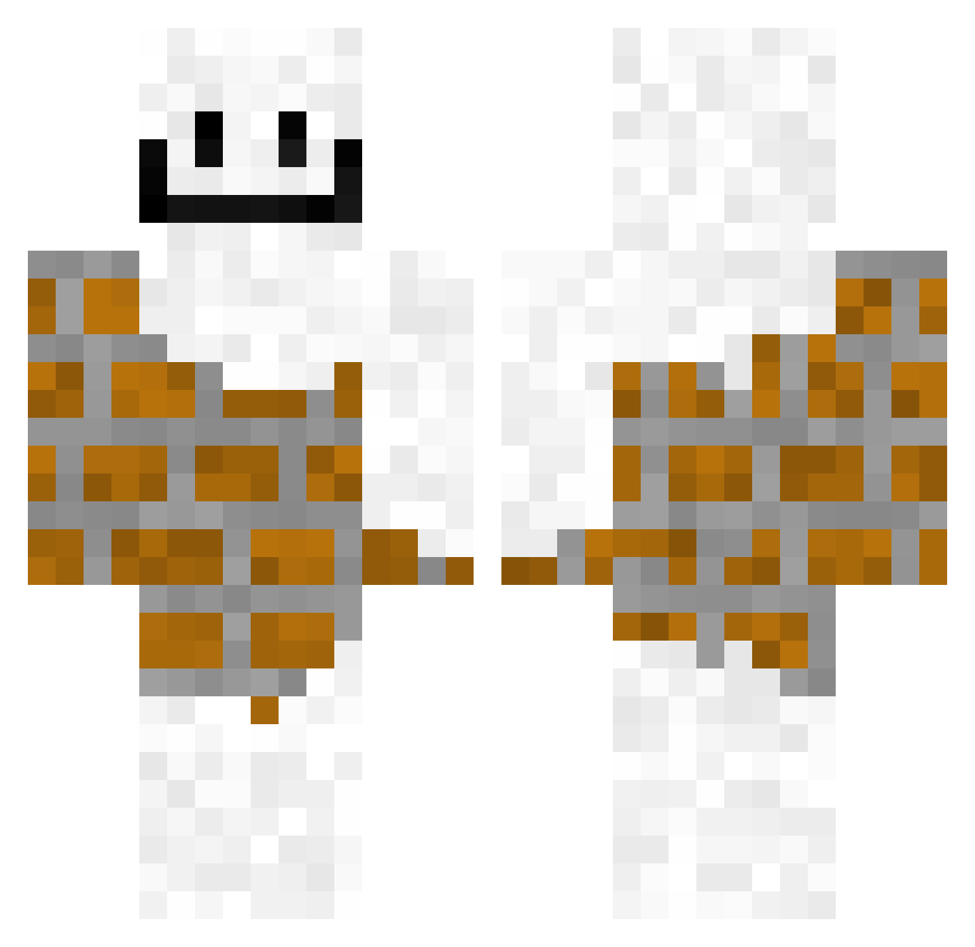 chalucynek987 Minecraft skin, front and back view