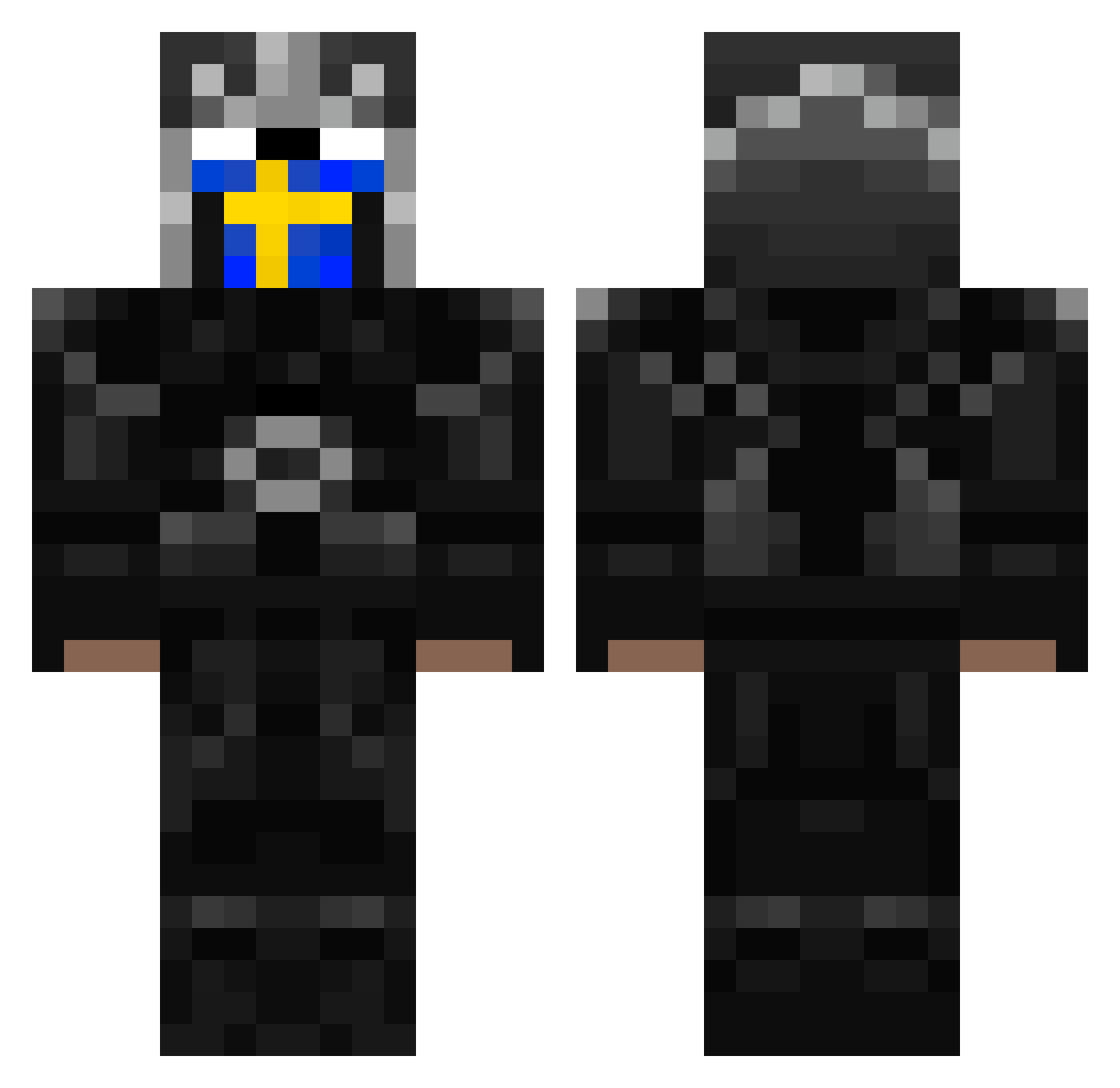 karlhj Minecraft skin, front and back view