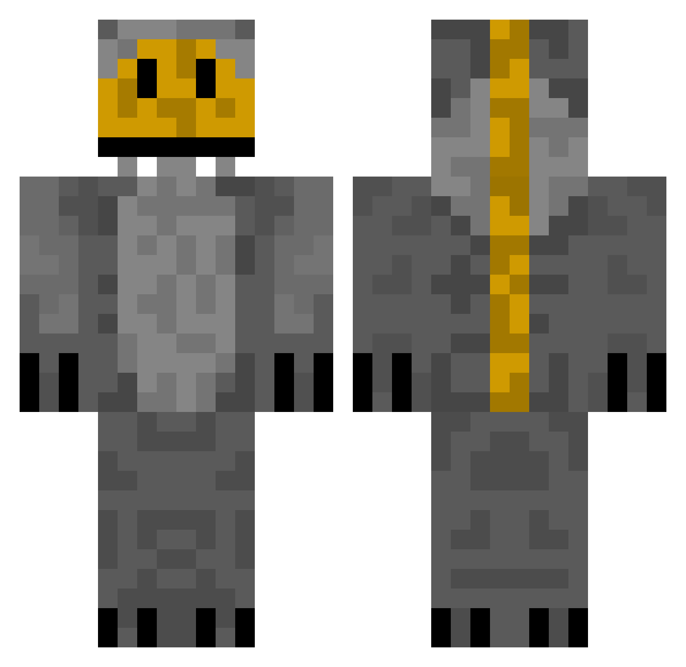 heri2007 Minecraft skin, front and back view