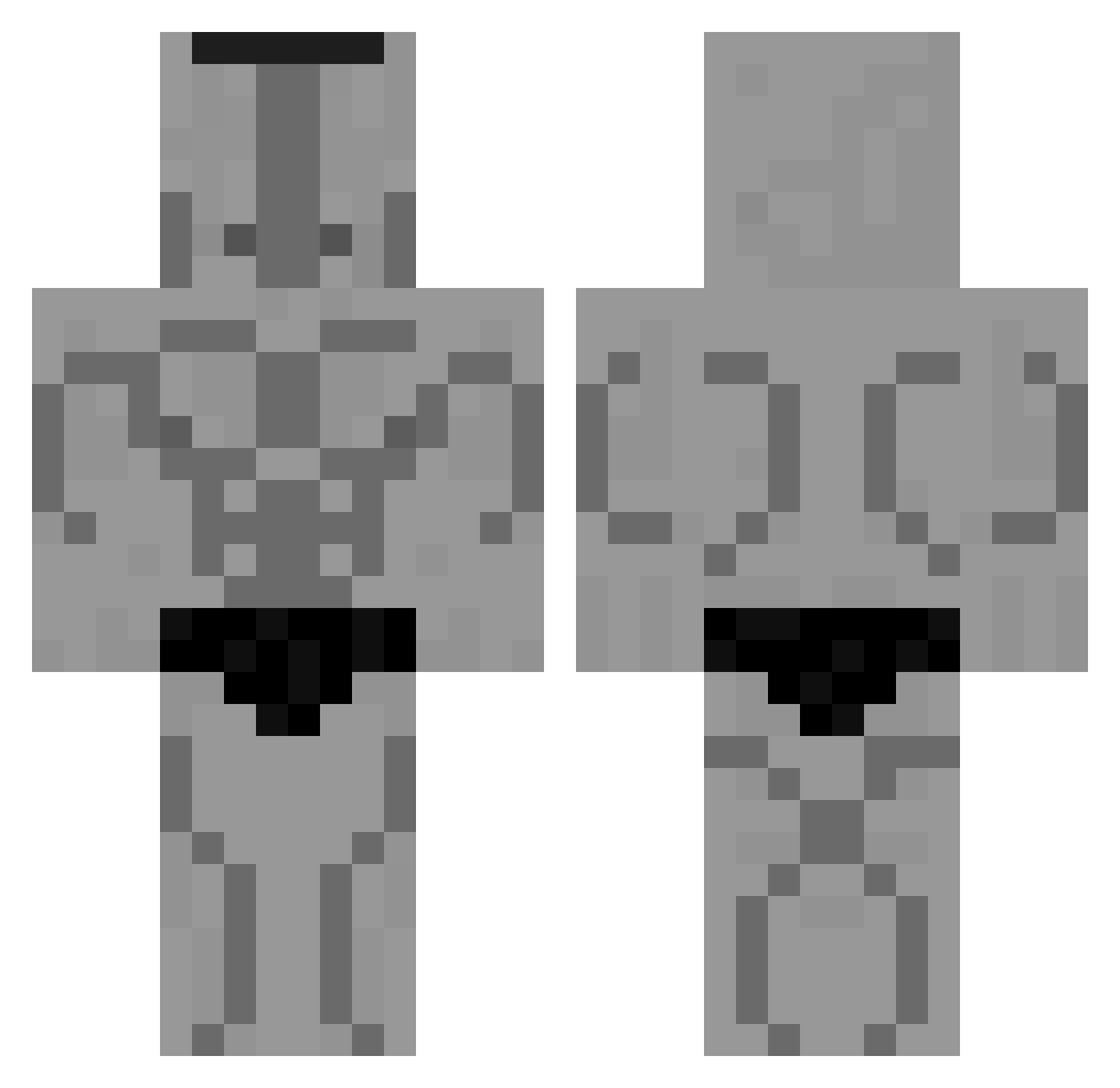 Dr_Sambool Minecraft skin, front and back view