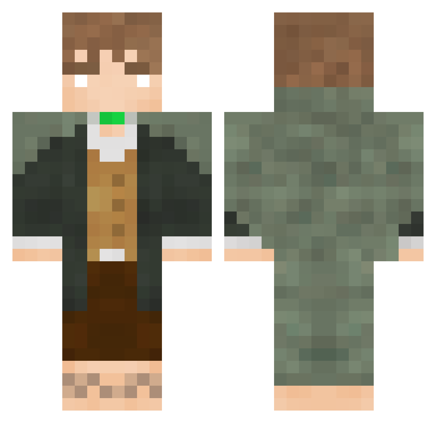 COSLindvall Minecraft skin, front and back view