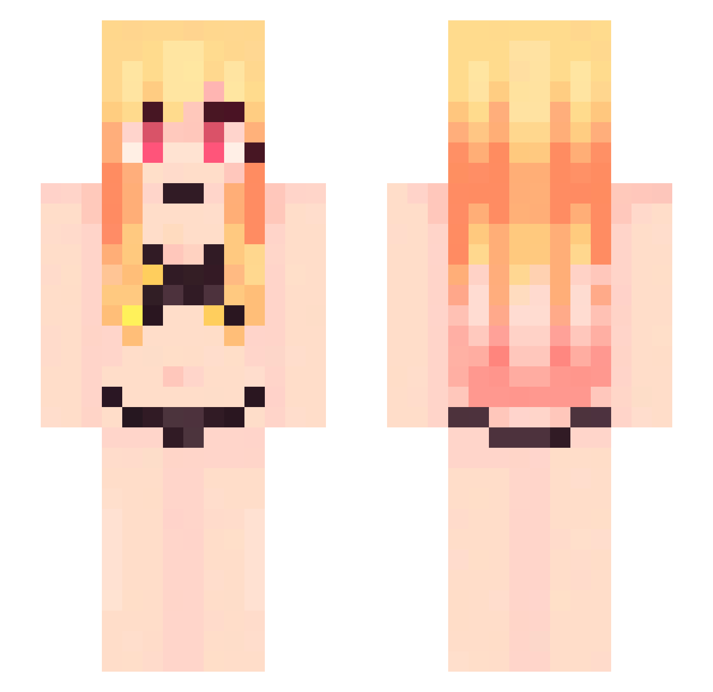 JD_Ace Minecraft skin, front and back view