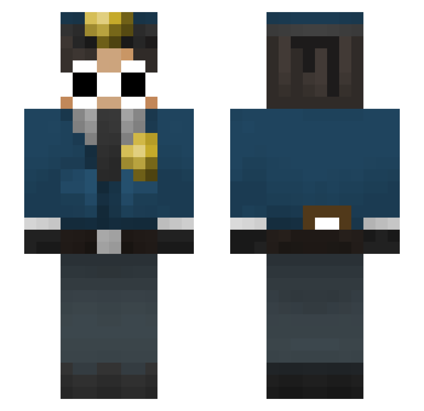 Ayton_ Minecraft skin, front and back view
