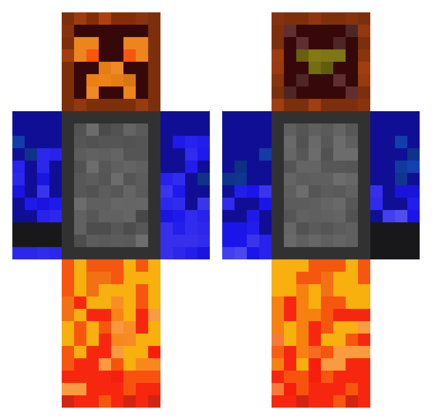 Lord_S76 Minecraft skin, front and back view