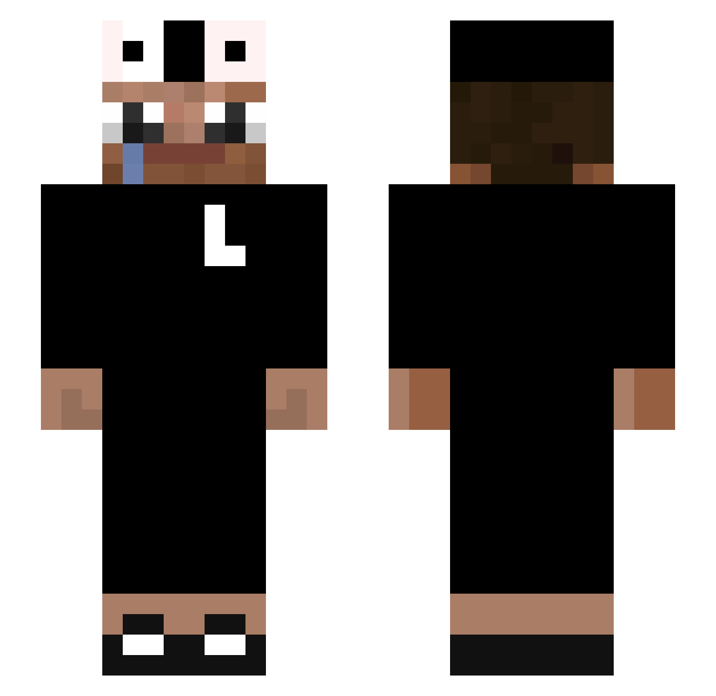 zDaviAlts_ Minecraft skin, front and back view