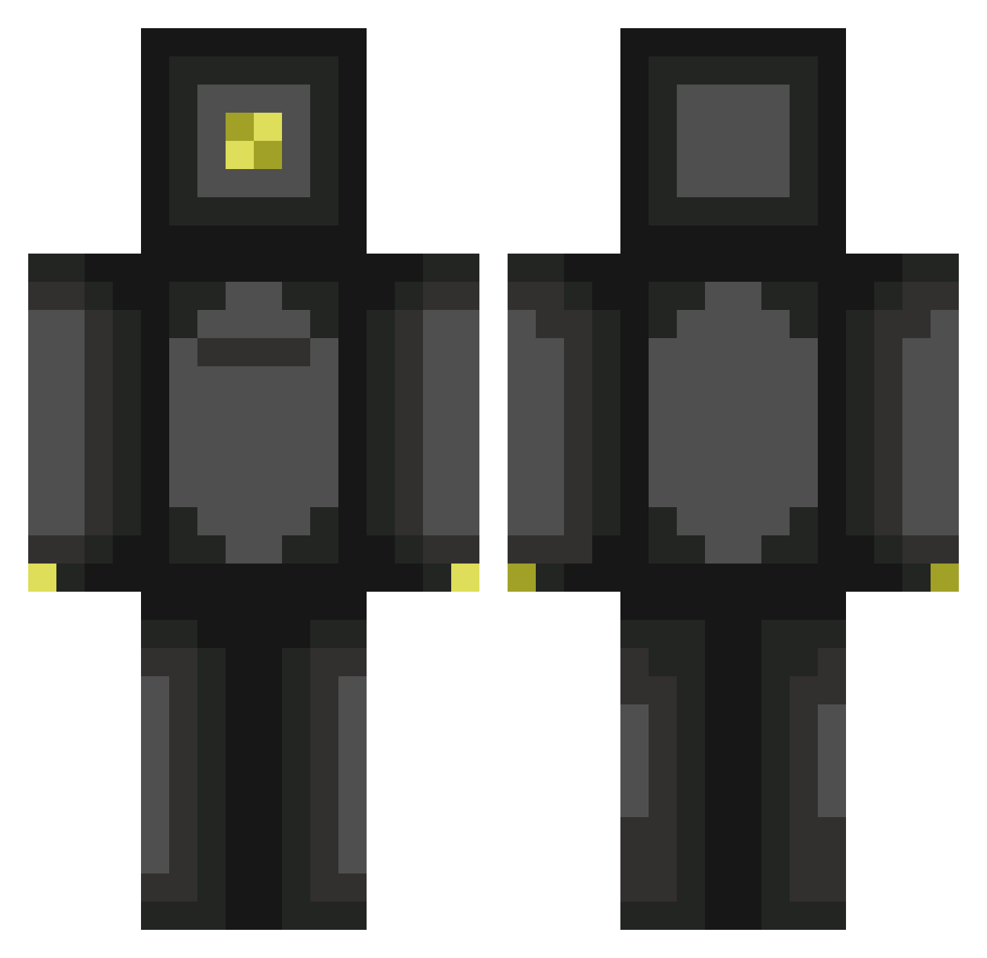 DullestOcean441 Minecraft skin, front and back view