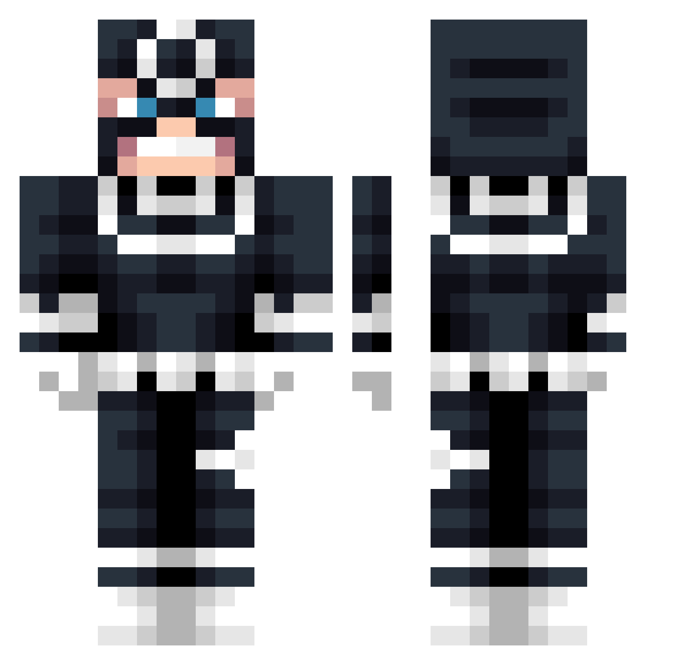 SenorStinky Minecraft skin, front and back view