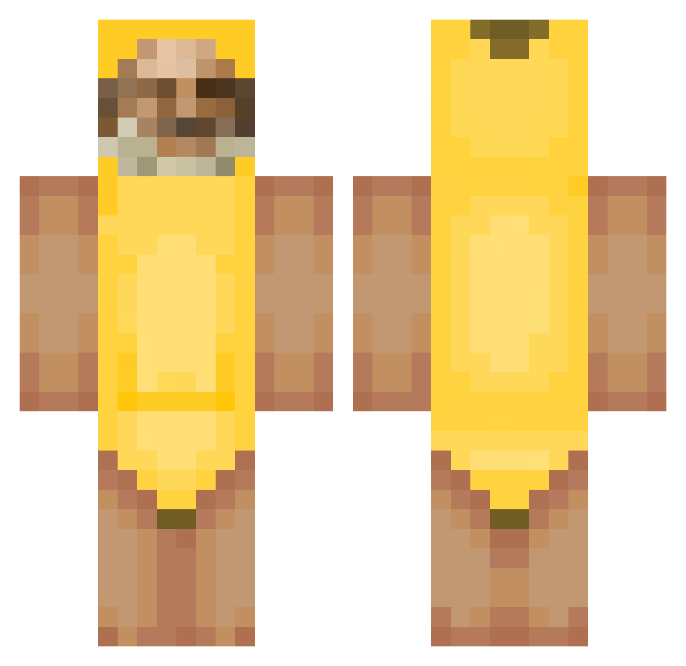 smiler7193 Minecraft skin, front and back view