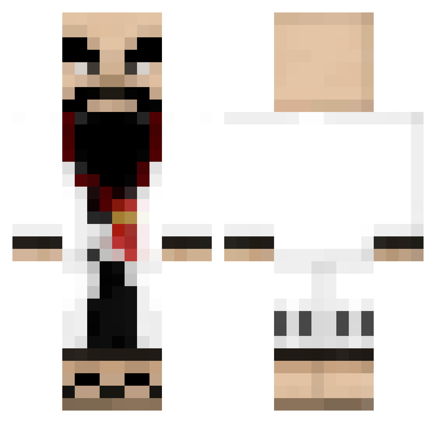 Nova8474 Minecraft skin, front and back view