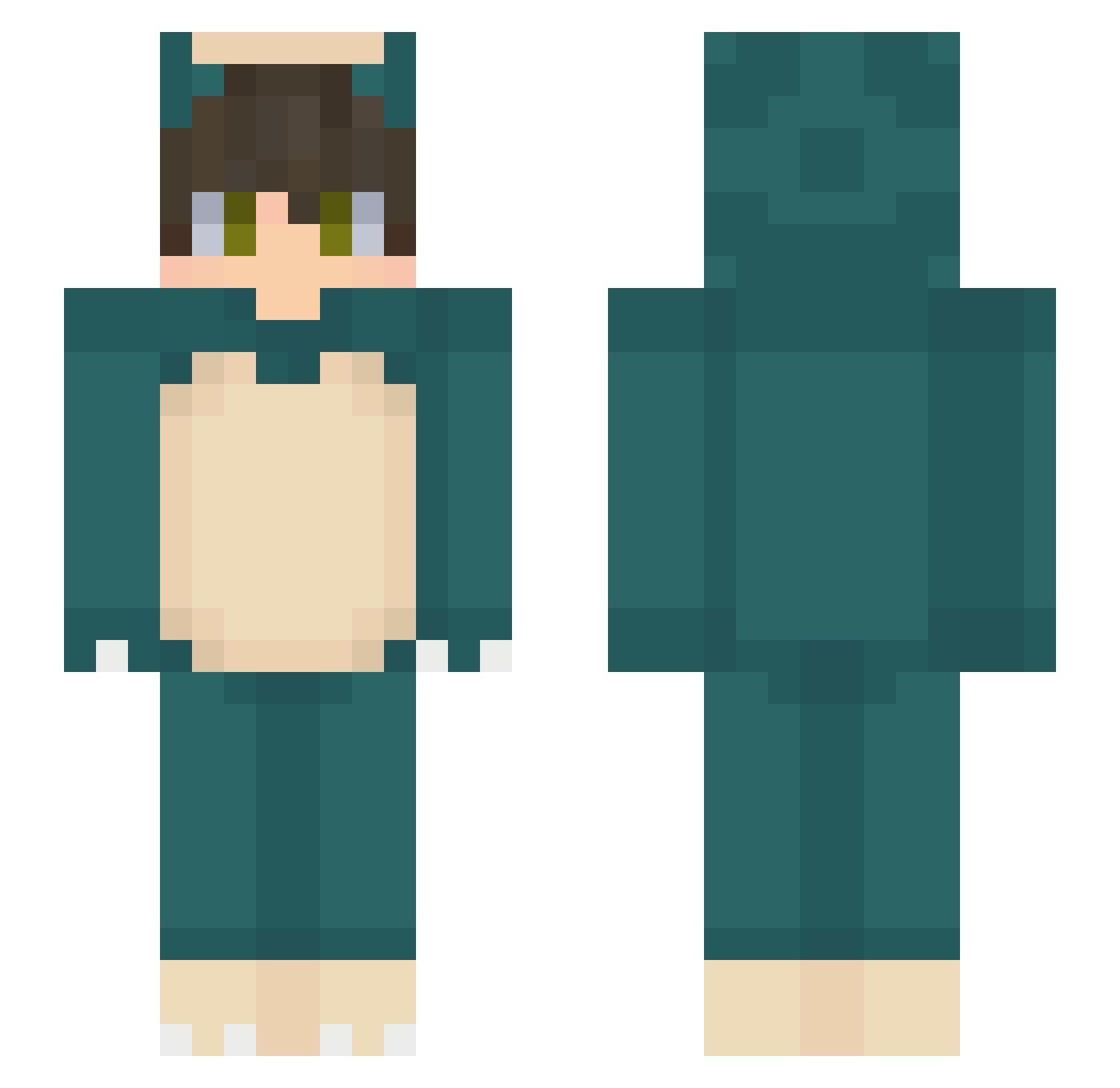 expult Minecraft skin, front and back view