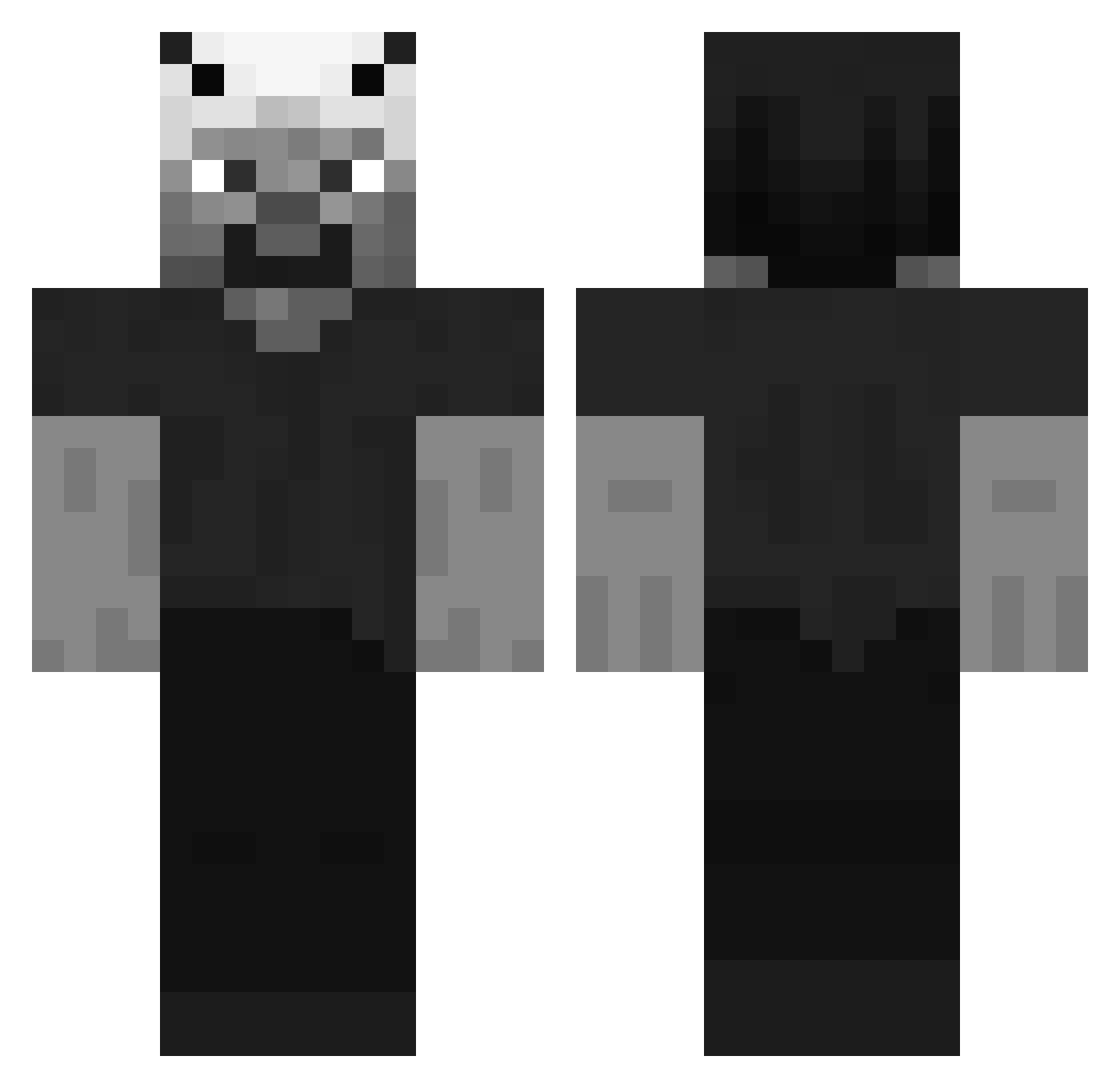 FemboyLT2 Minecraft skin, front and back view