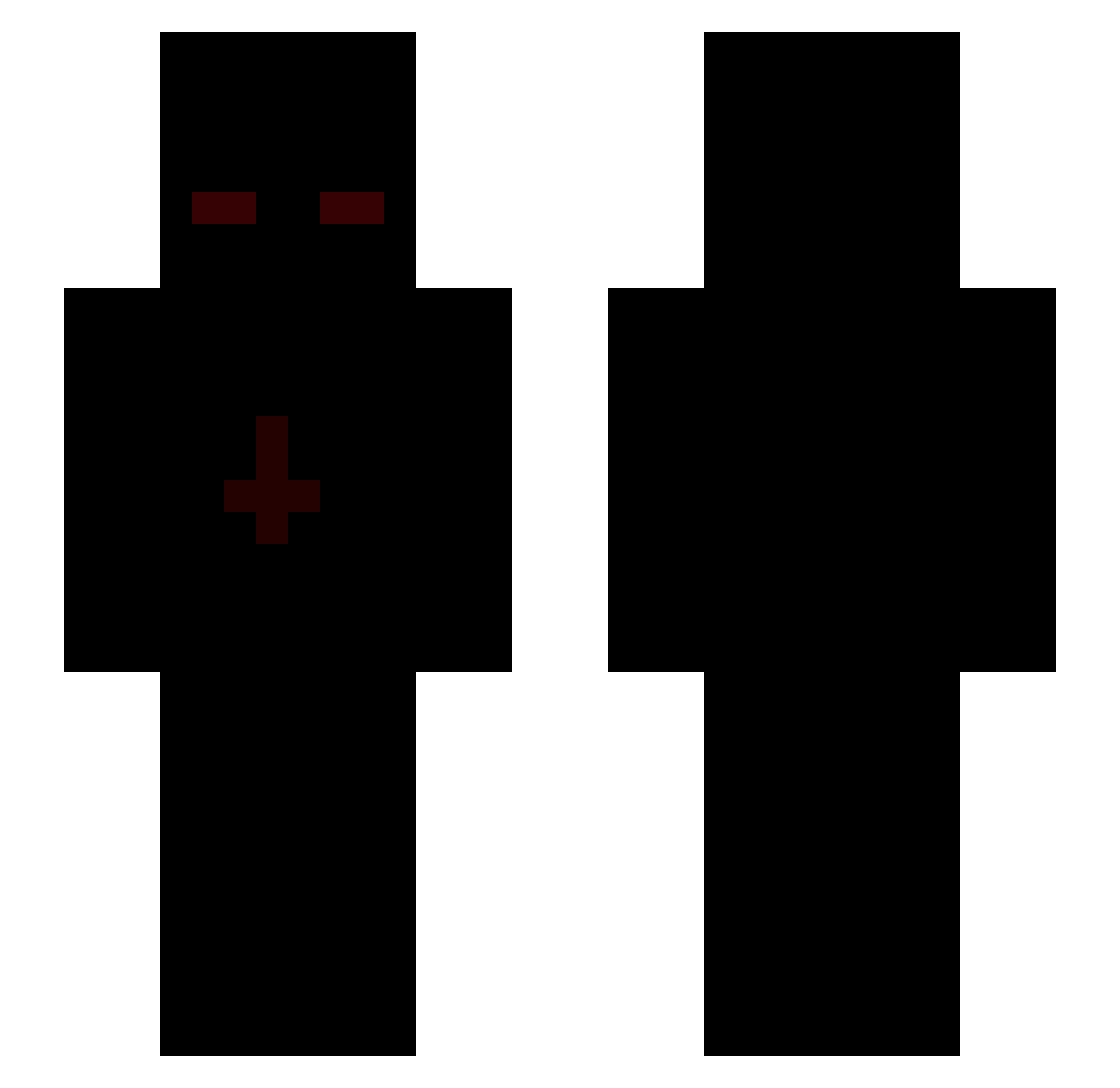 h1kigaya Minecraft skin, front and back view