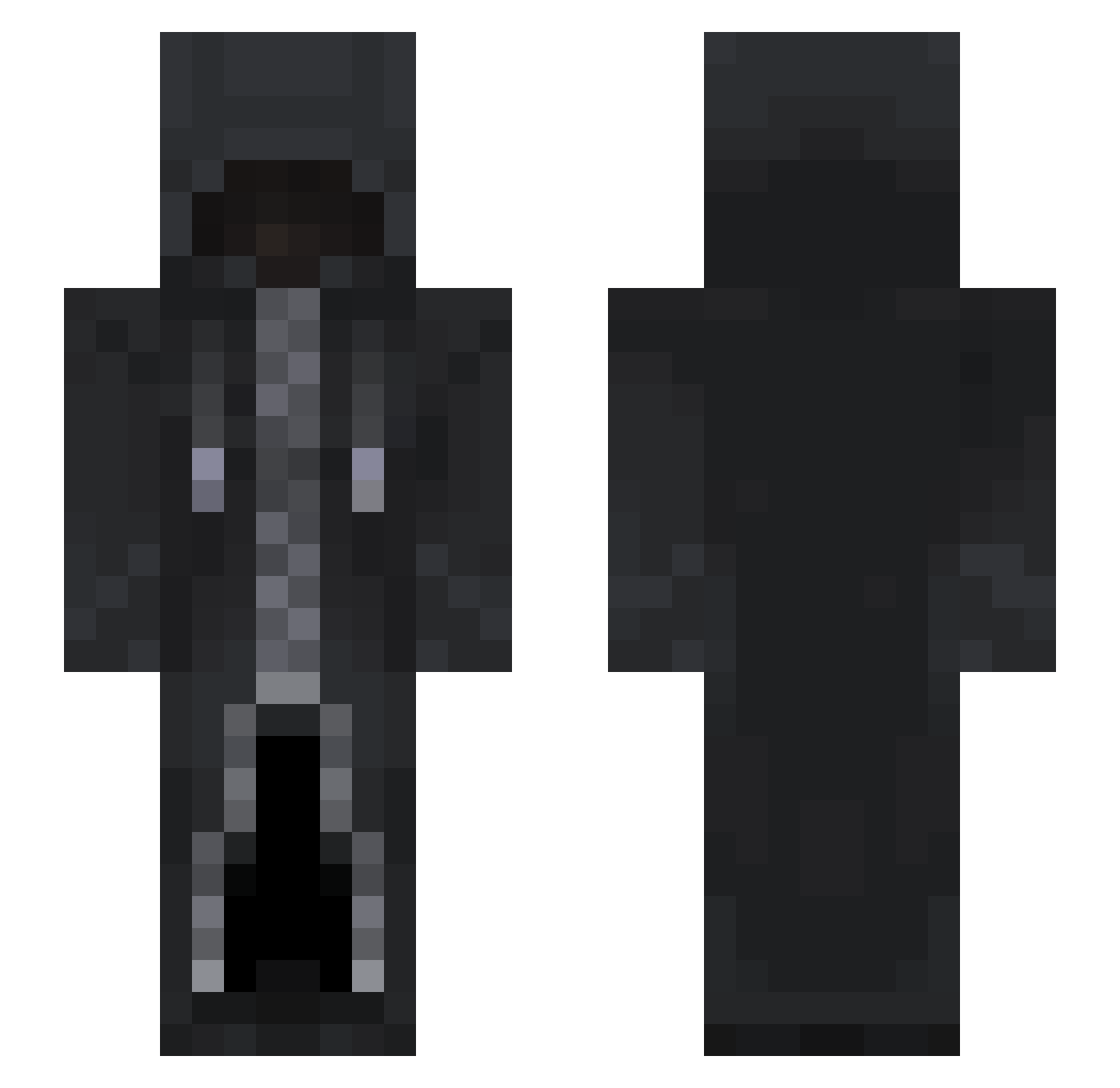 Luxx_Sux Minecraft skin, front and back view