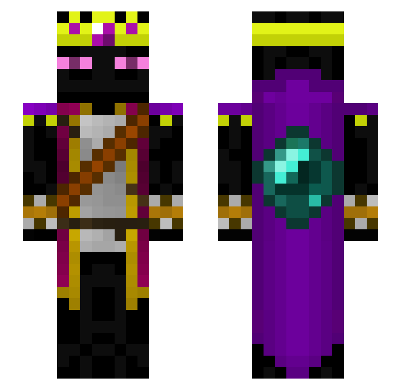 Jord_BOI_Doggie Minecraft skin, front and back view