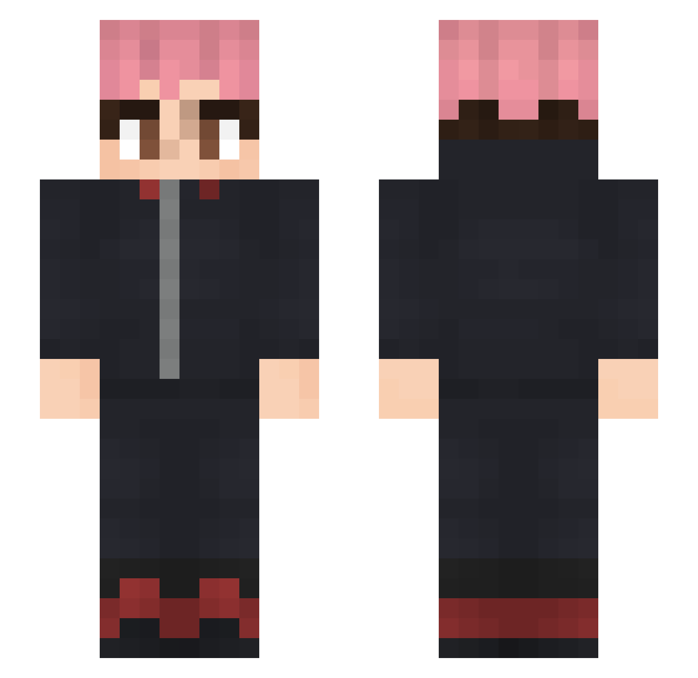 MC_MiL0 Minecraft skin, front and back view
