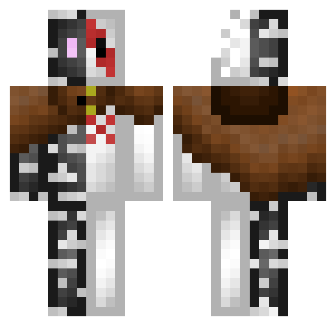 EnderOfEras Minecraft skin, front and back view