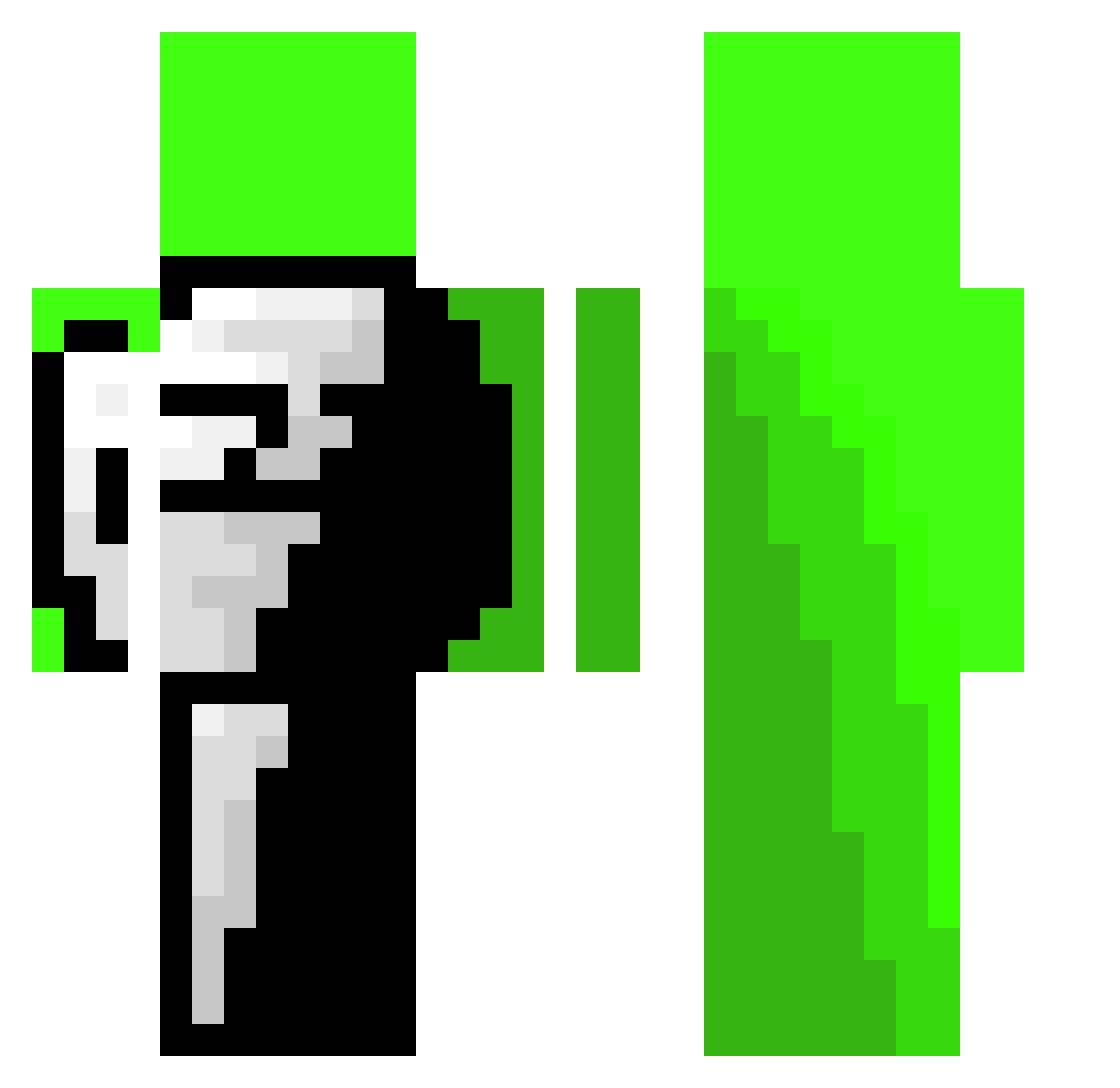 KAGUNAH Minecraft skin, front and back view
