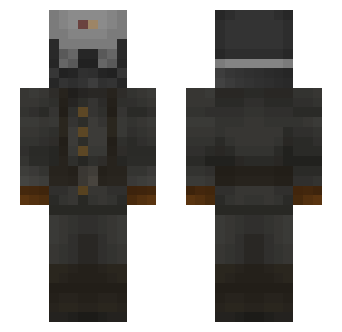 Kacper0710 Minecraft skin, front and back view