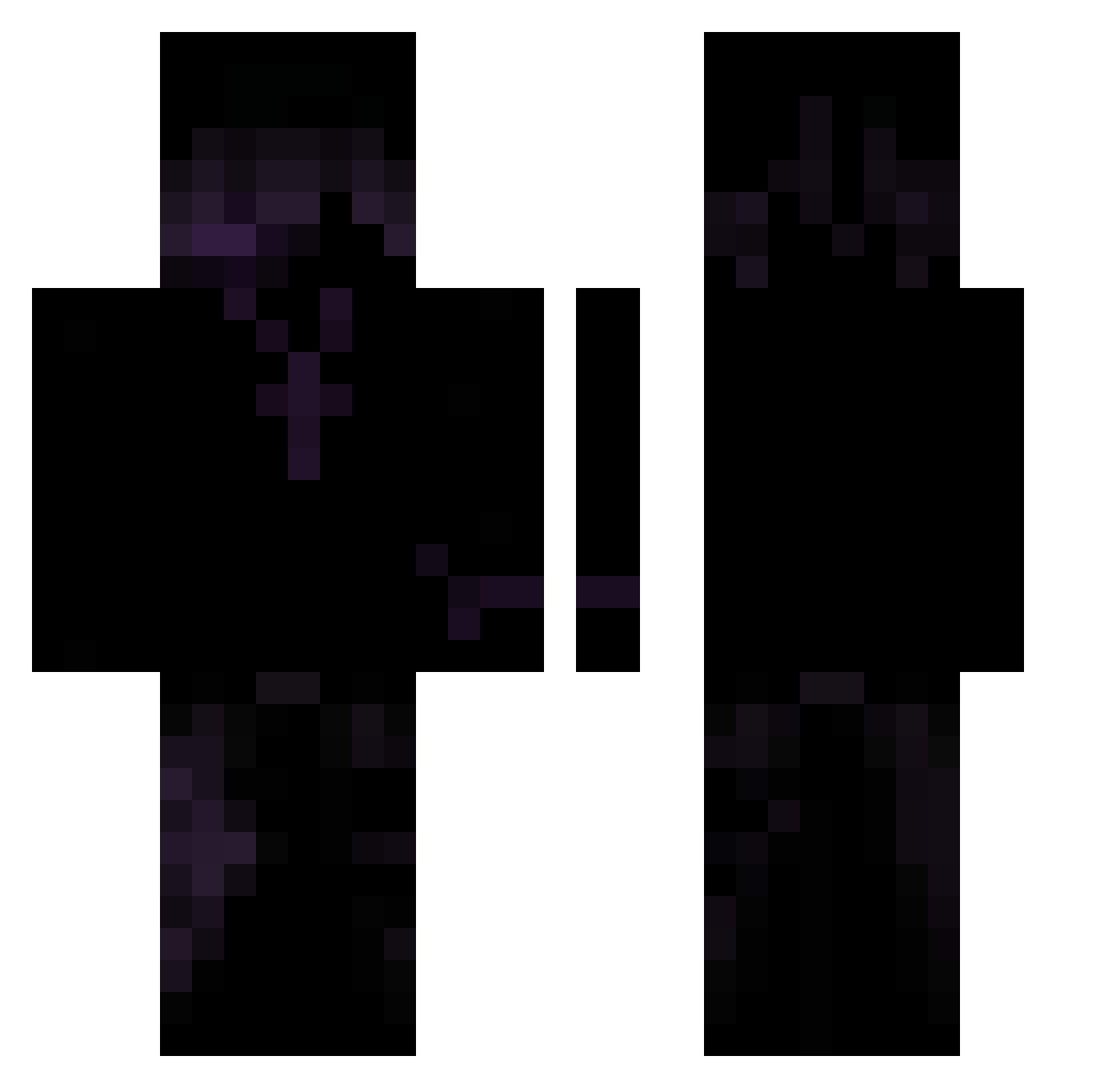 ARK_BOOM Minecraft skin, front and back view