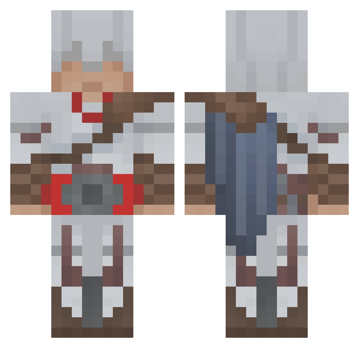 Kurogiri_VT Minecraft skin, front and back view