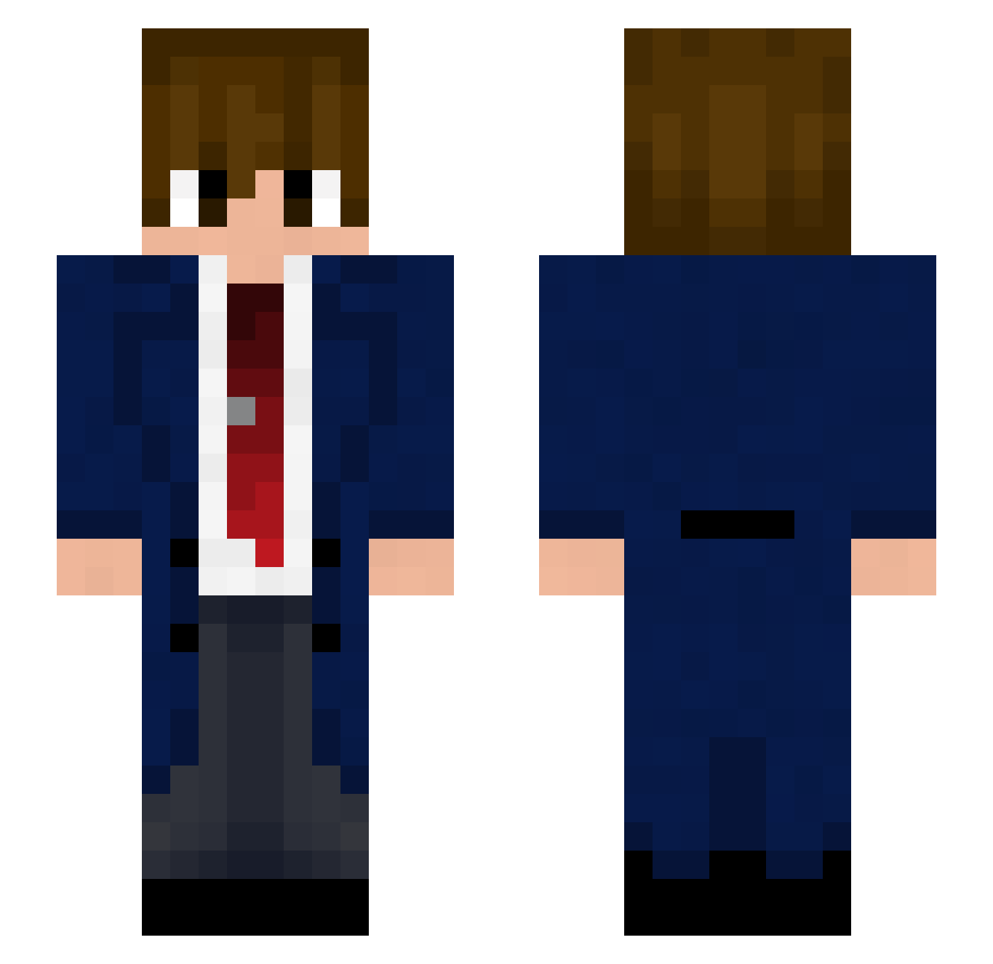 BioRisk_ Minecraft skin, front and back view