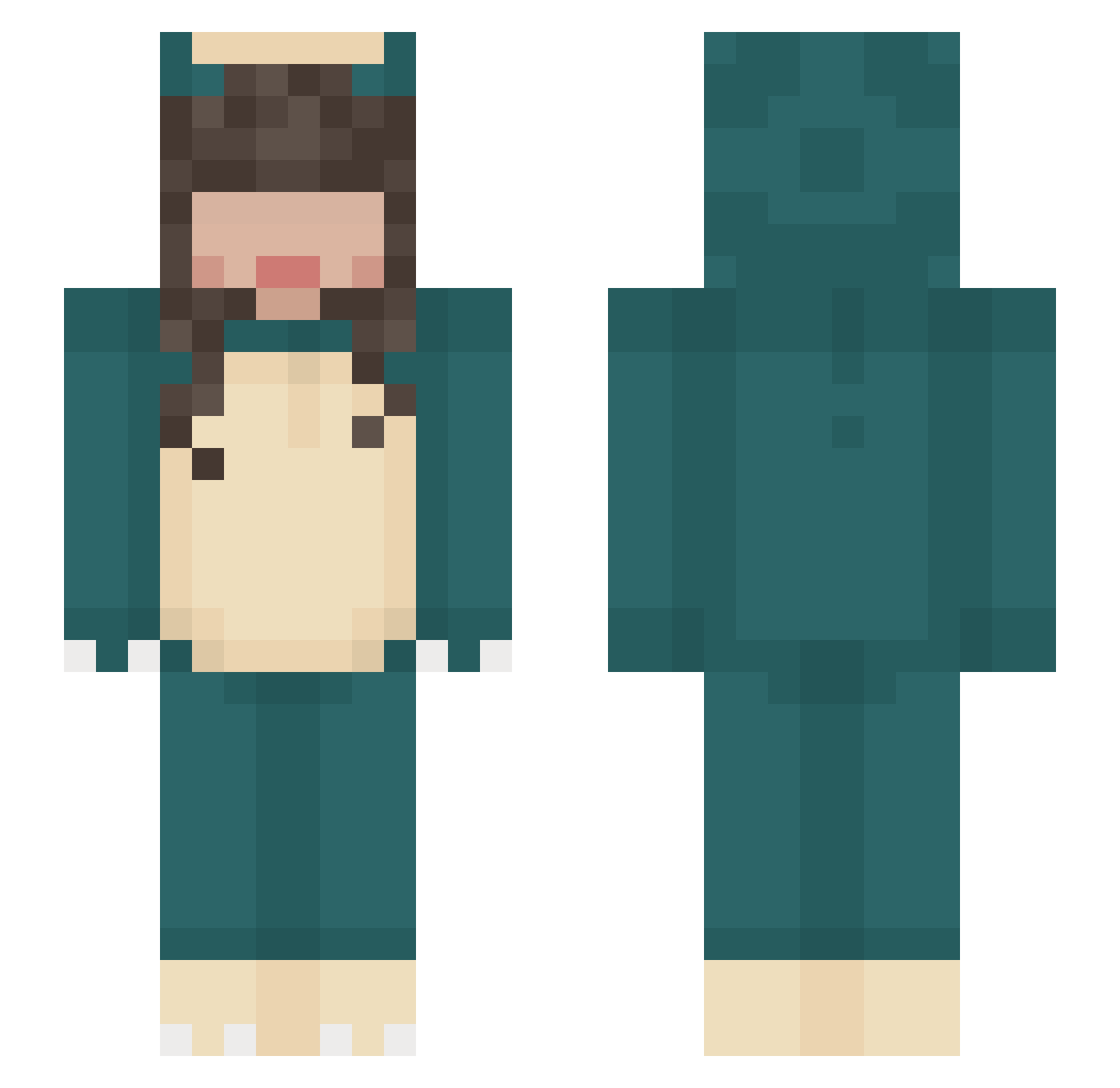 Zxvee_ Minecraft skin, front and back view