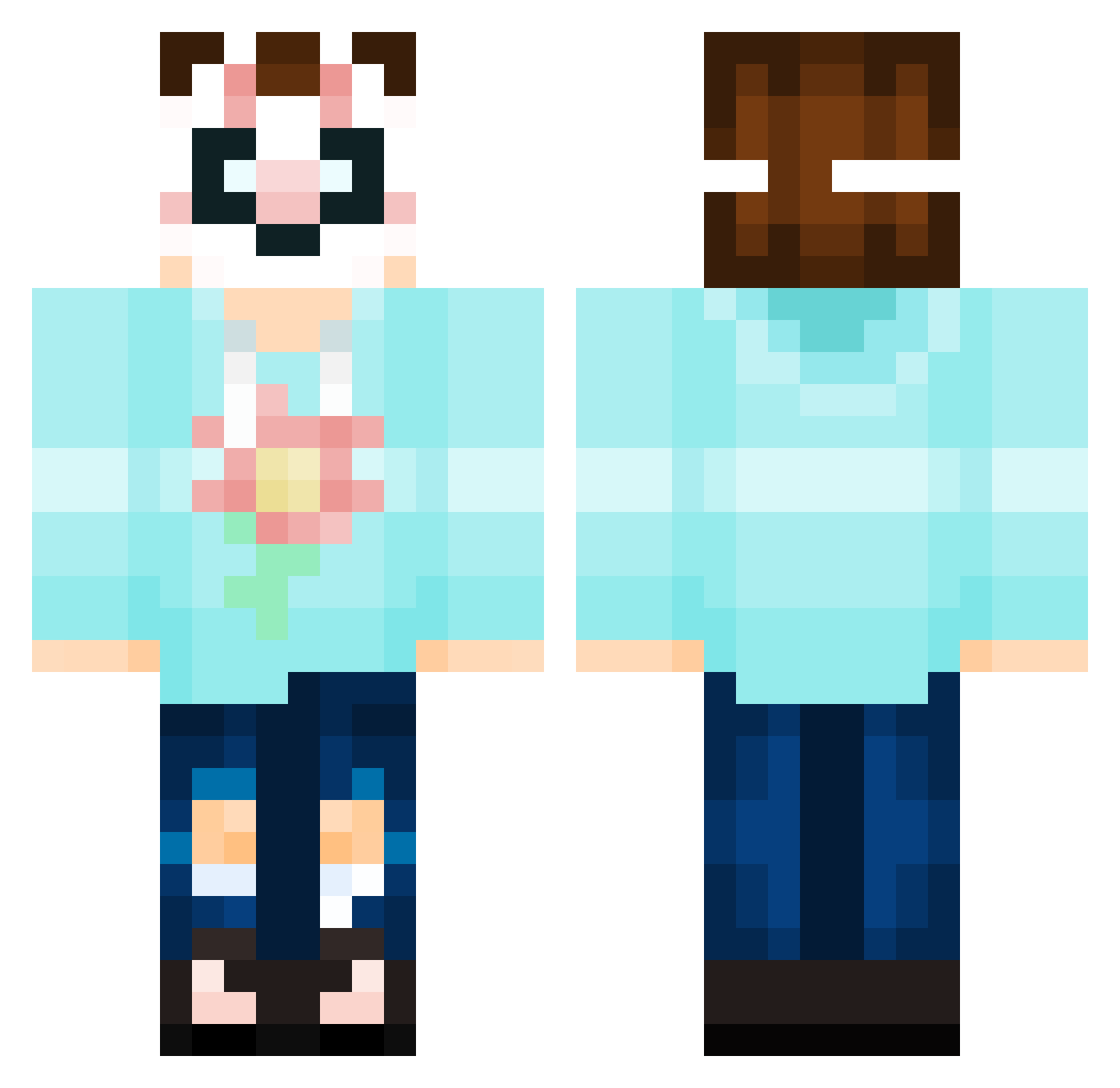 shadowninja3011 Minecraft skin, front and back view