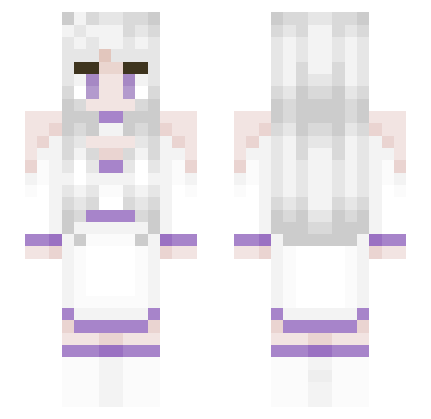 TastyAF Minecraft skin, front and back view