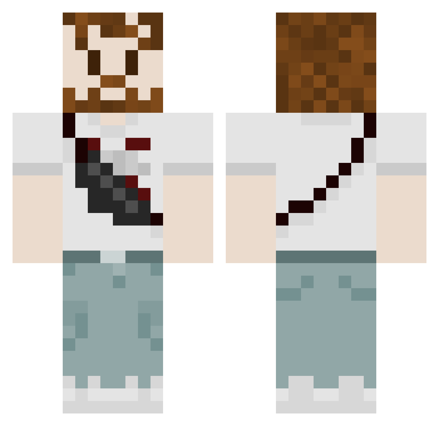 Lowrey1 Minecraft skin, front and back view