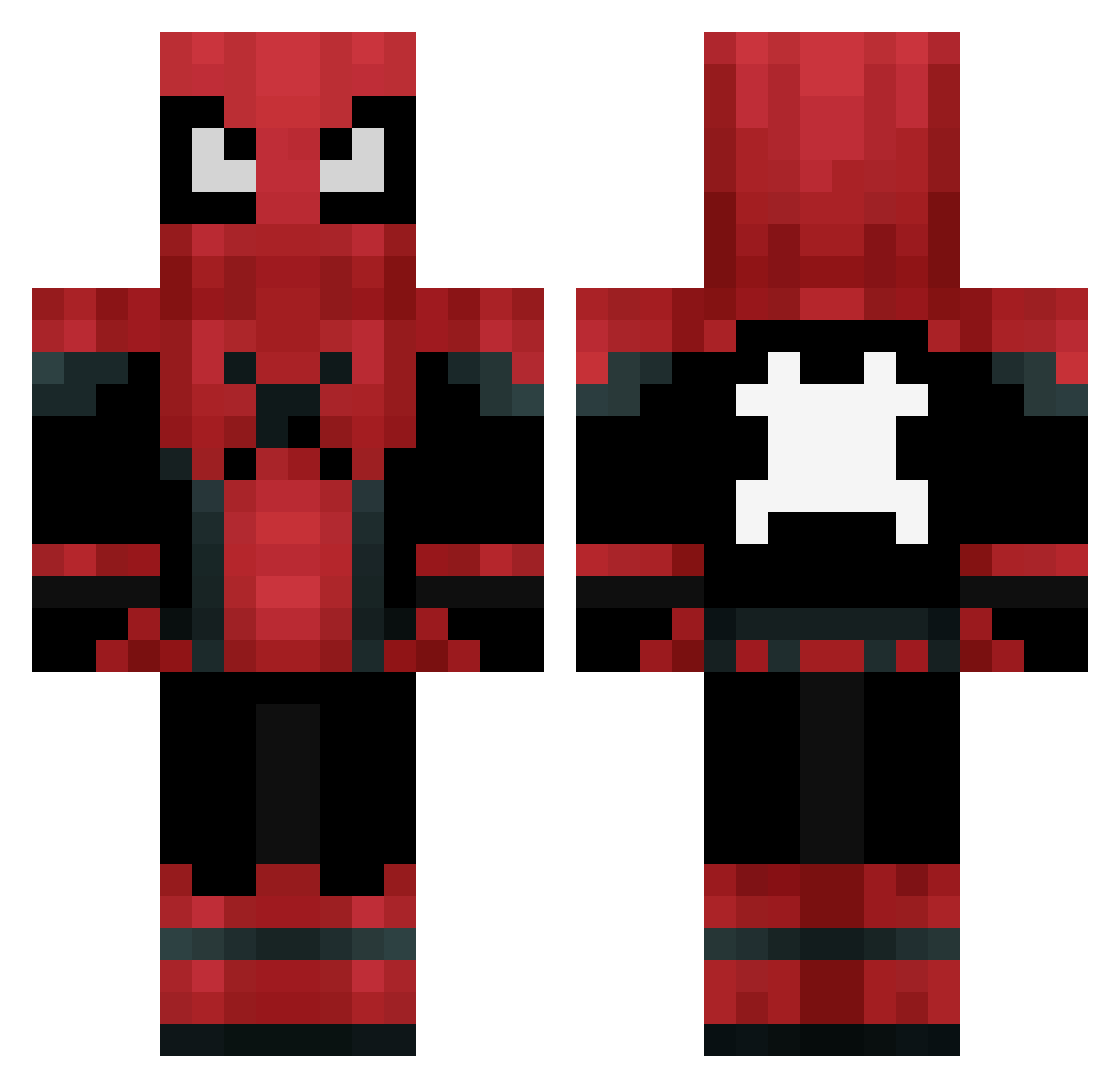 espc010 Minecraft skin, front and back view