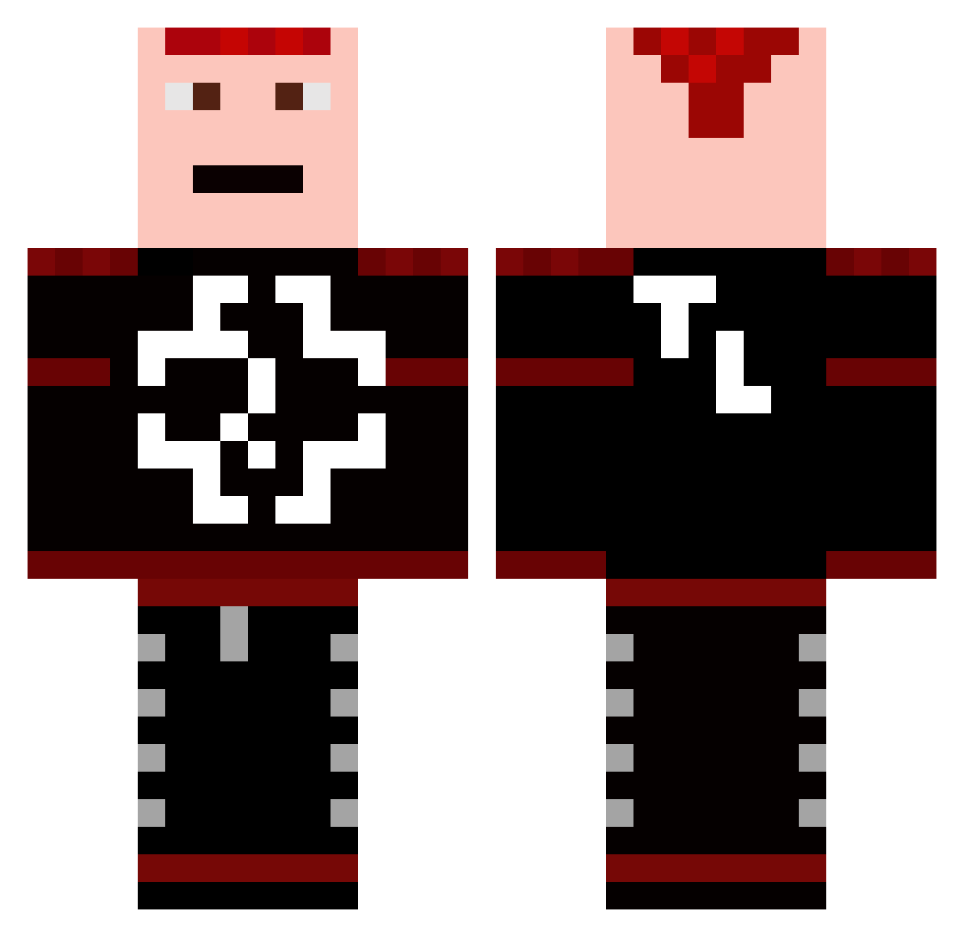 Blackopsfreak99 Minecraft skin, front and back view