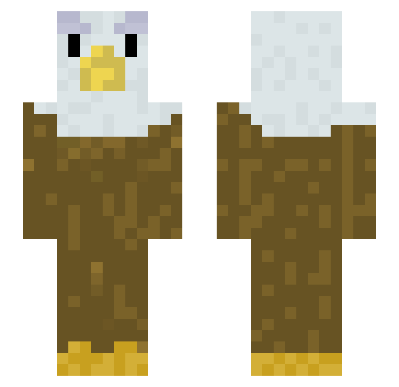 Kpiziks6 Minecraft skin, front and back view
