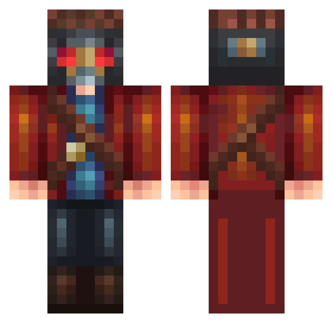 fddjk Minecraft skin, front and back view