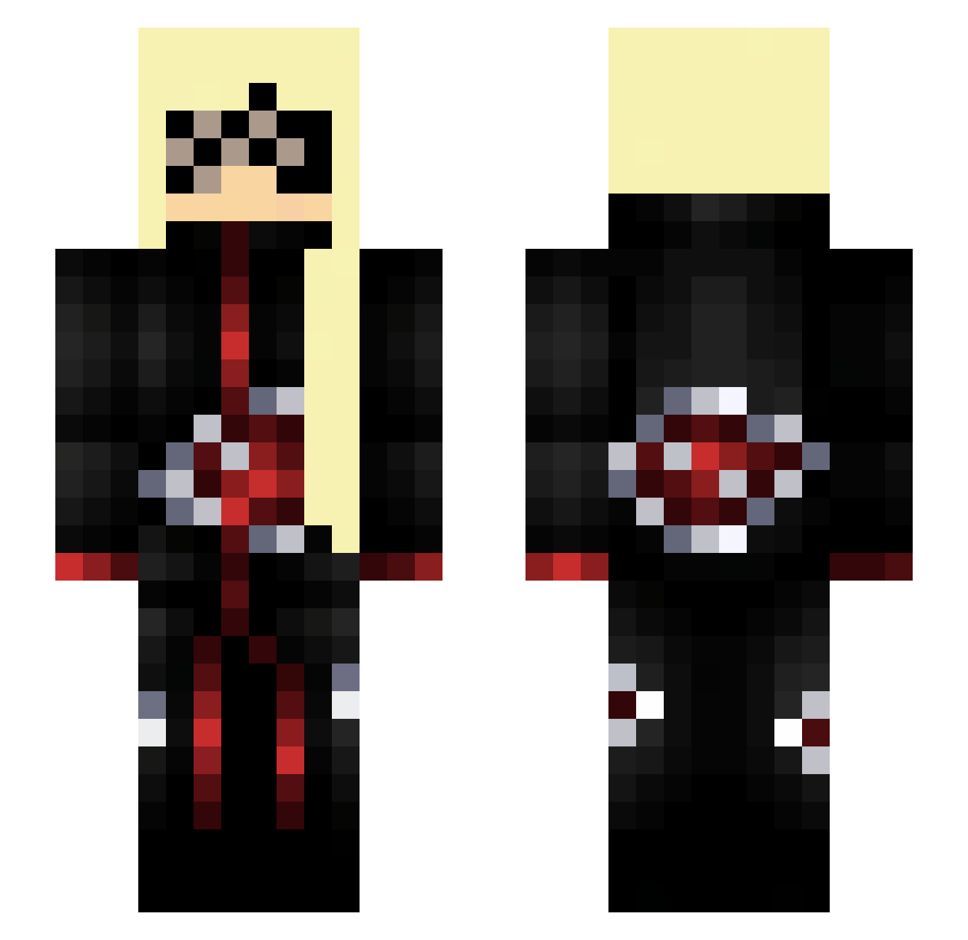 MeChameDePaulo Minecraft skin, front and back view