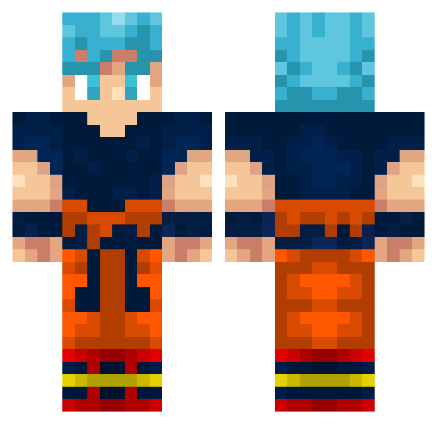 Mateu58NT86_ Minecraft skin, front and back view
