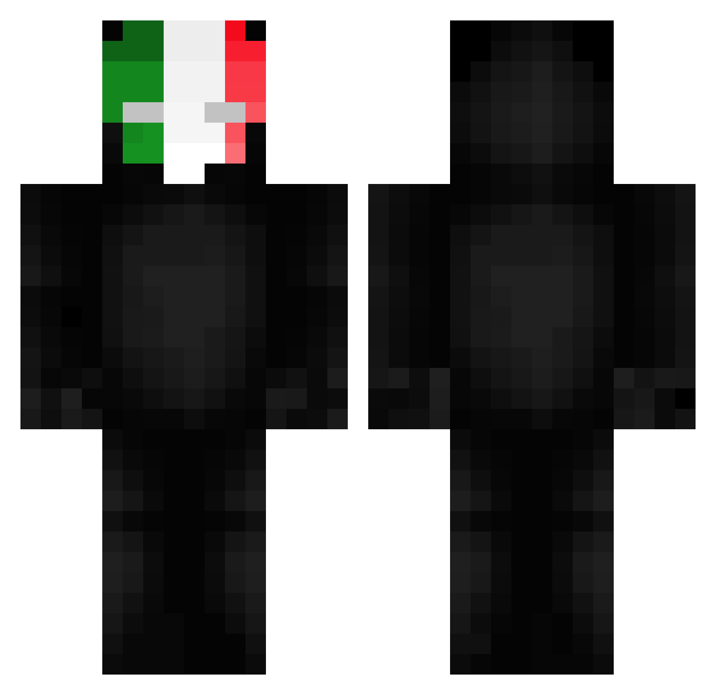 rodolf231 Minecraft skin, front and back view