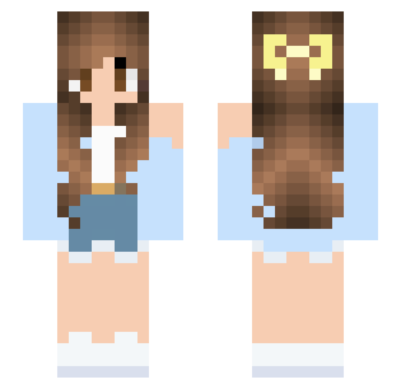 Ice_Co0l Minecraft skin, front and back view