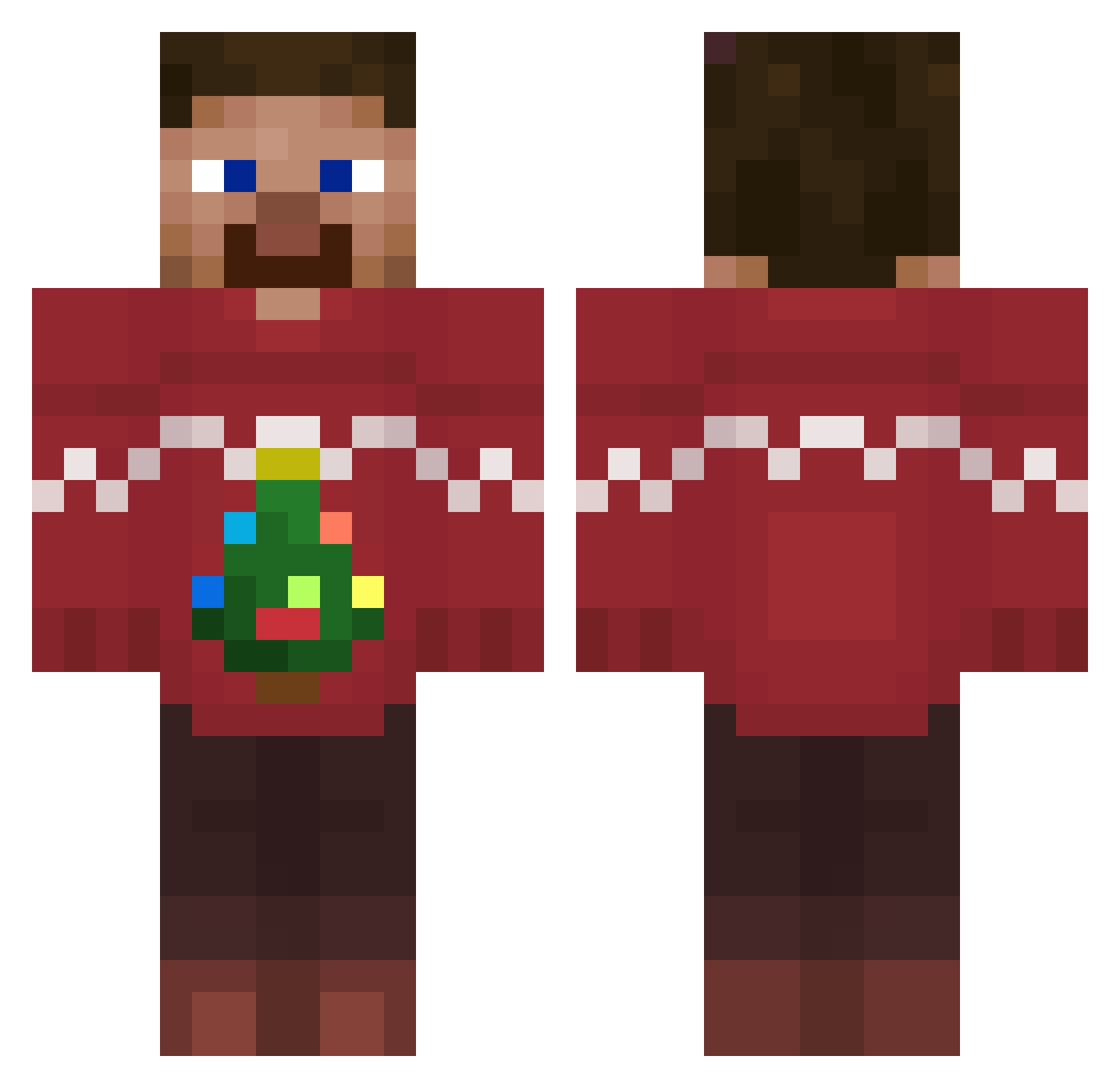 anglespap Minecraft skin, front and back view
