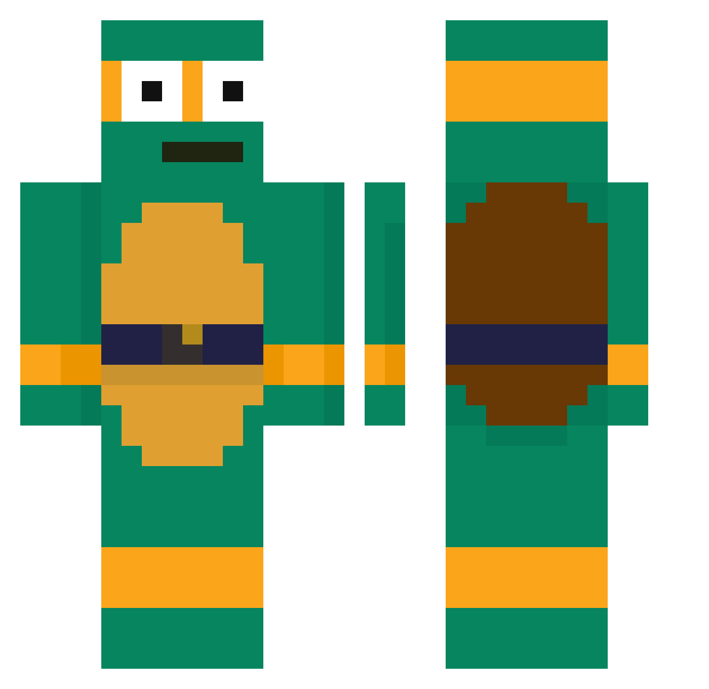 JOSHY_Y_U Minecraft skin, front and back view