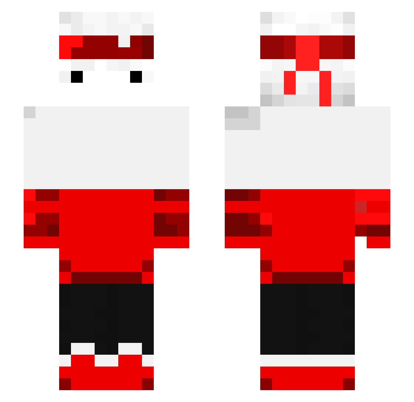 Rudakiop Minecraft skin, front and back view