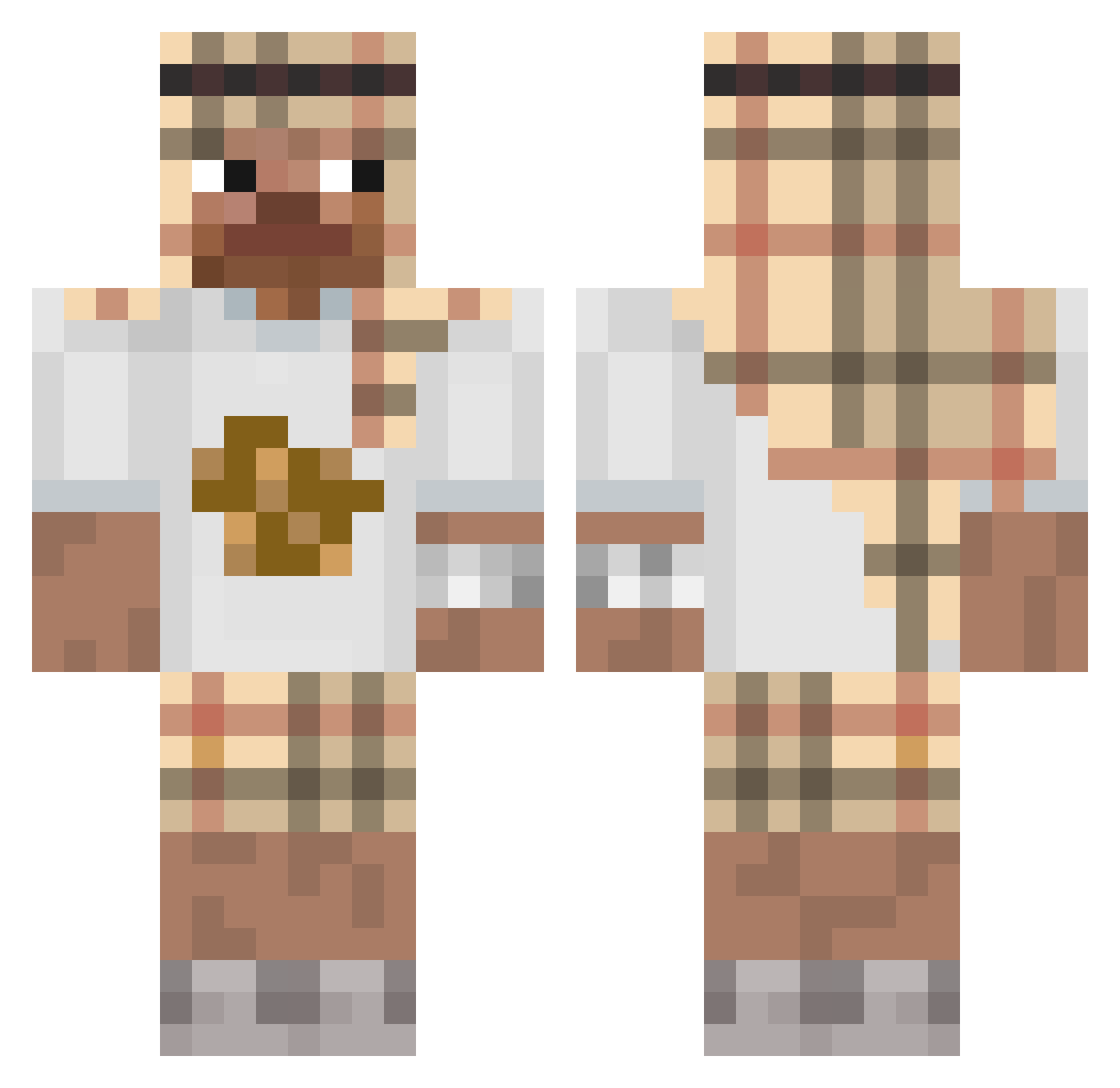 xKotlecikk Minecraft skin, front and back view