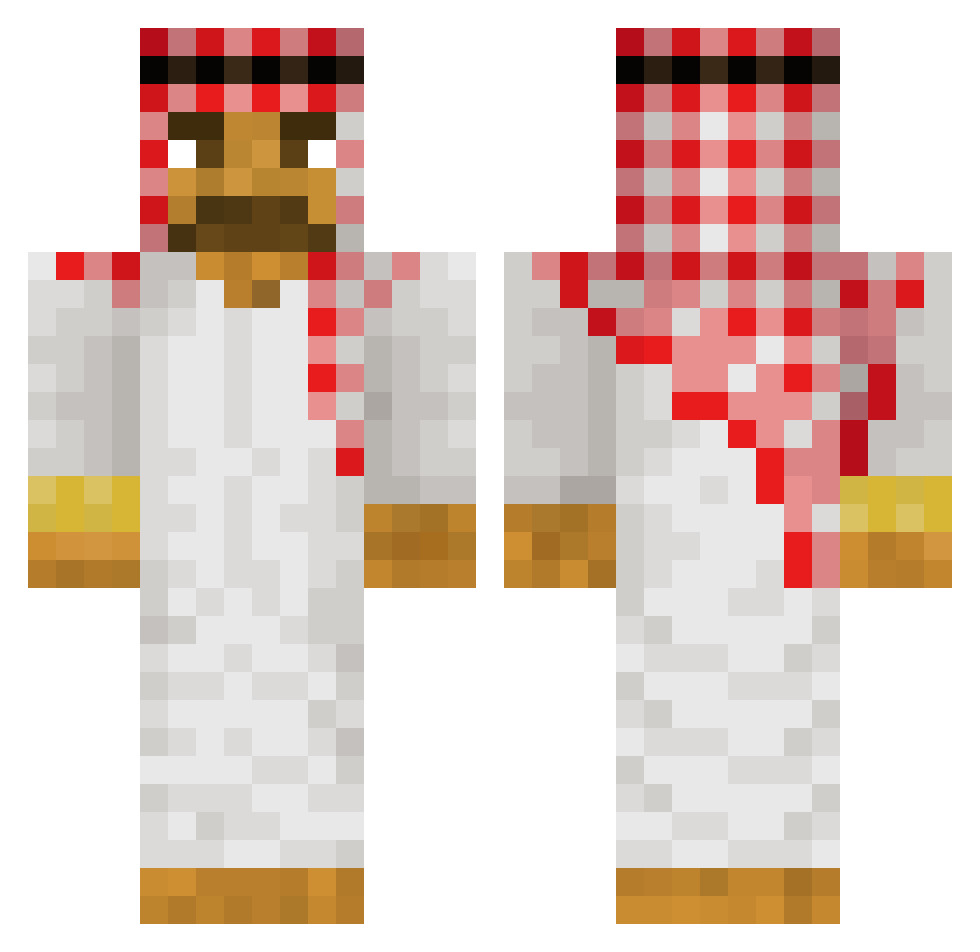 rotiwarya Minecraft skin, front and back view