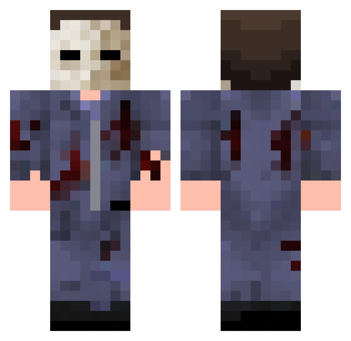 Rulole_99 Minecraft skin, front and back view
