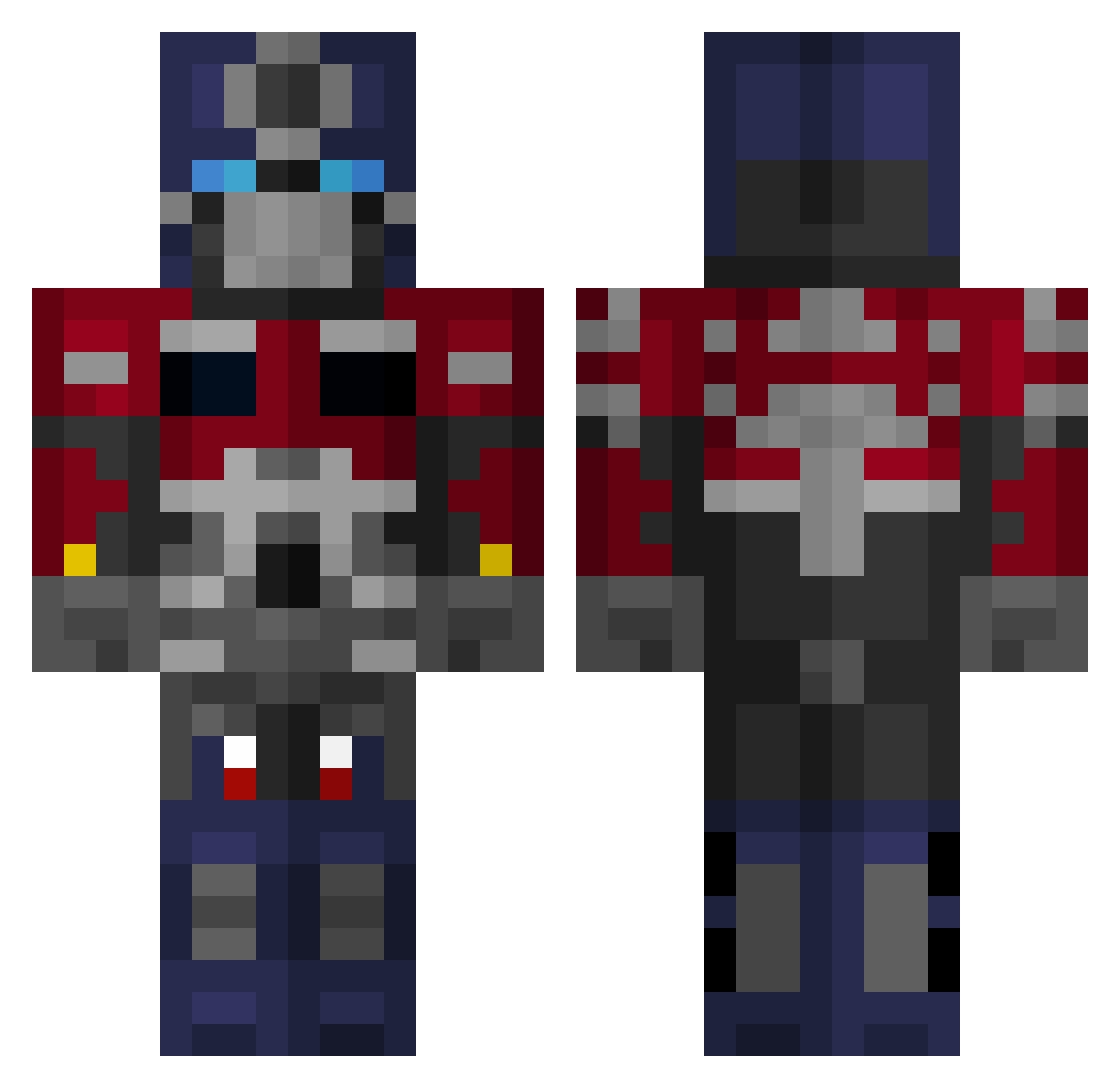 wreck_it_42 Minecraft skin, front and back view