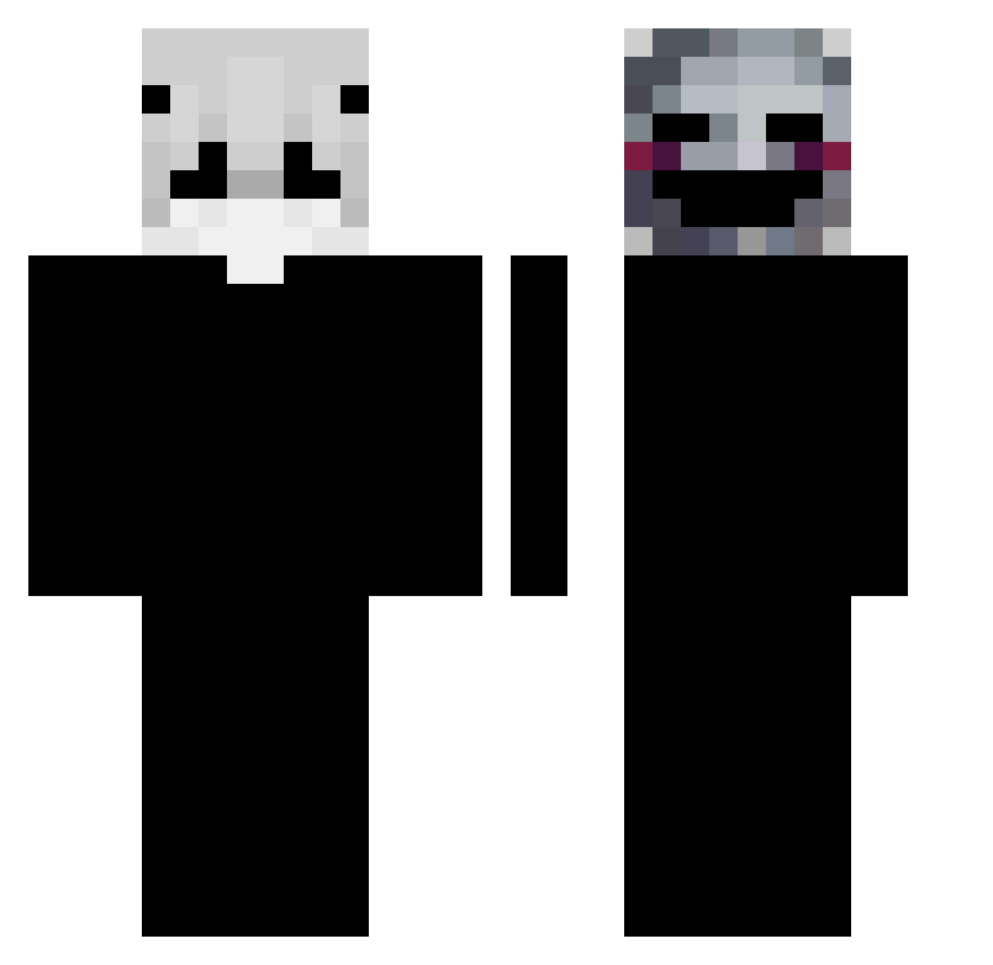 Noahig Minecraft skin, front and back view